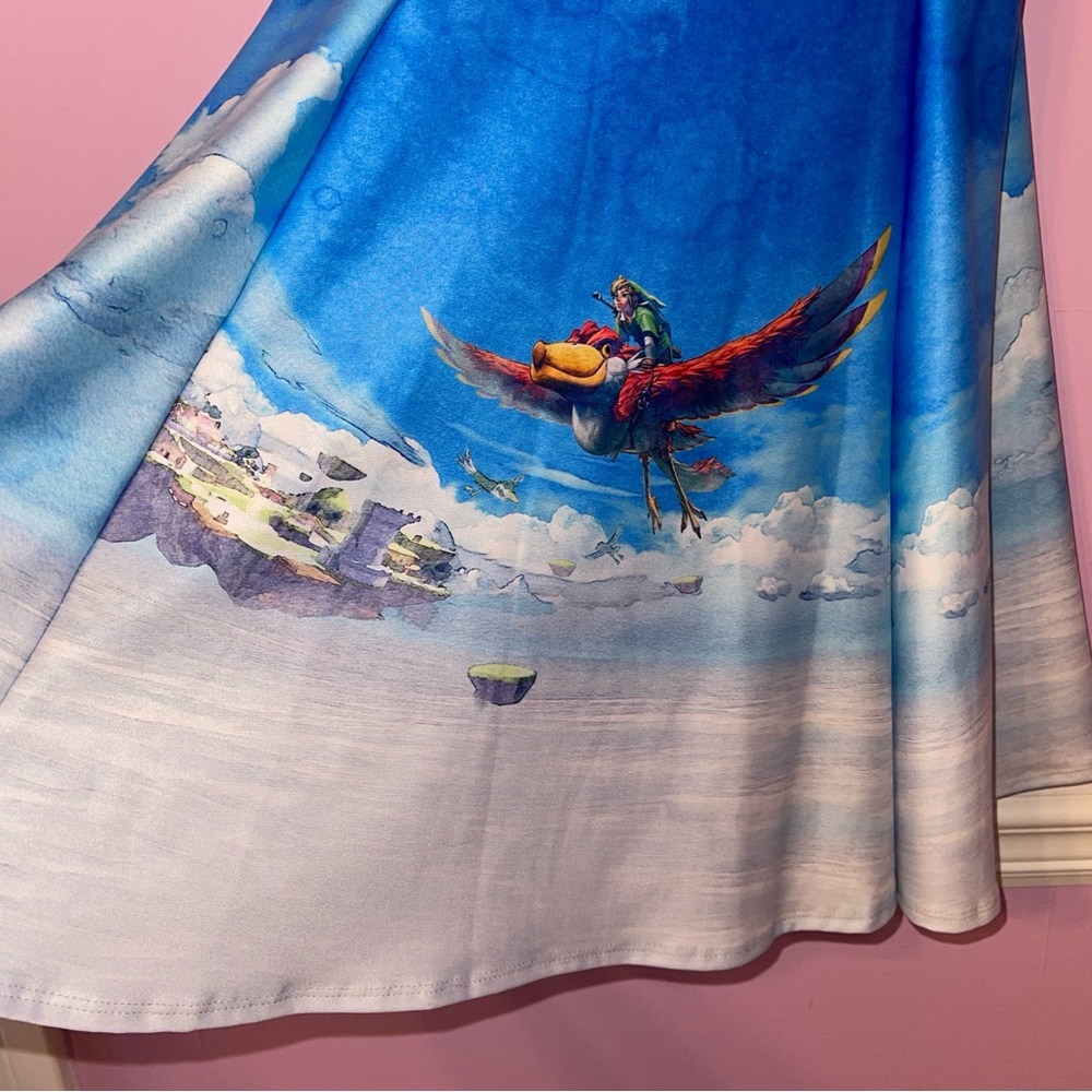 Blackmilk legend of Zelda loftwing skyward sword mini dress fairy Lolita kawaii - Picture 4 of 6
